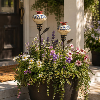 🐦 Retro hummingbird feeder garden pole