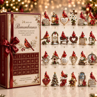 24 Days of Remembrance — Cardinal Christmas Ornament Collection & Keepsake Box 🕊️❤️
