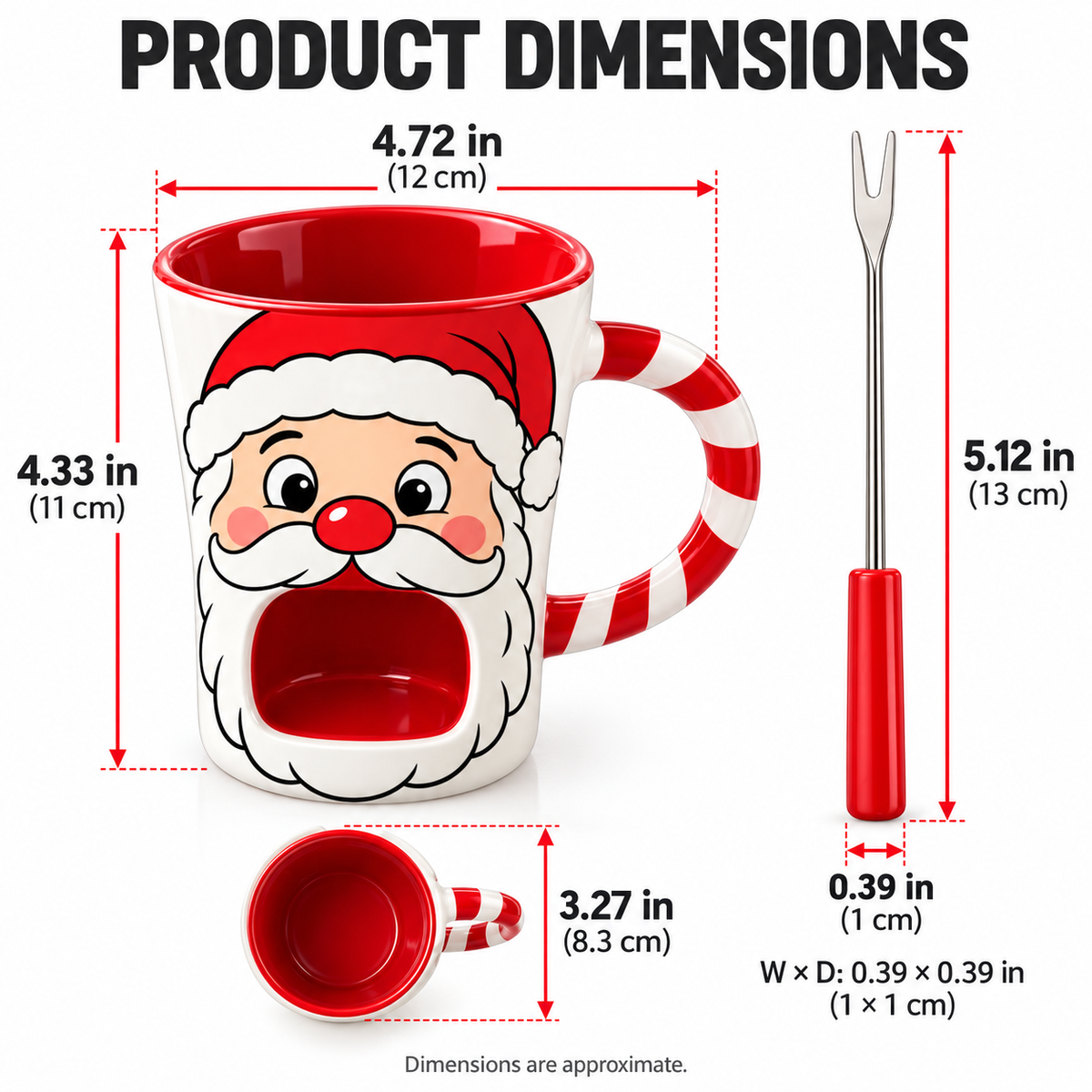 ⏰ LAST DAY 50% OFF - Santa Chocolate Fondue Mug