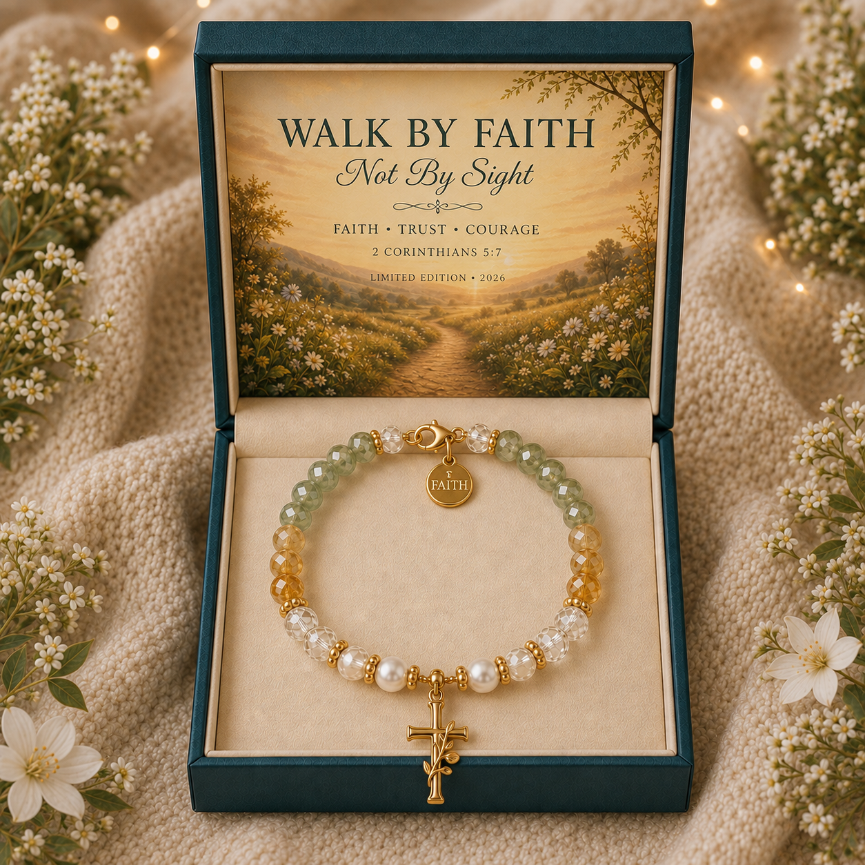 🎅 2026 Christmas Gift 50% Off--✝️ Scripture Faith Bracelet Collection