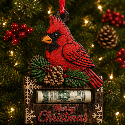 🎄Christmas Cash Gift Ornament - Merry Christmas Tree Ornament