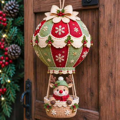 ⏳ Last Day 50% OFF – 🎈 Beginner-Friendly Christmas Hot Air Balloon Hanging Decor DIY Kit Collection | Complete Kit with Coordinated Fabrics, Decorative Accents & Crafting Materials Included 💕