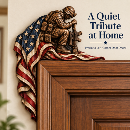 Veteran Memorial Wooden Door Corner Decor