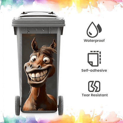 ✨Creative Trash Can Sticker with Colourful Cartoon