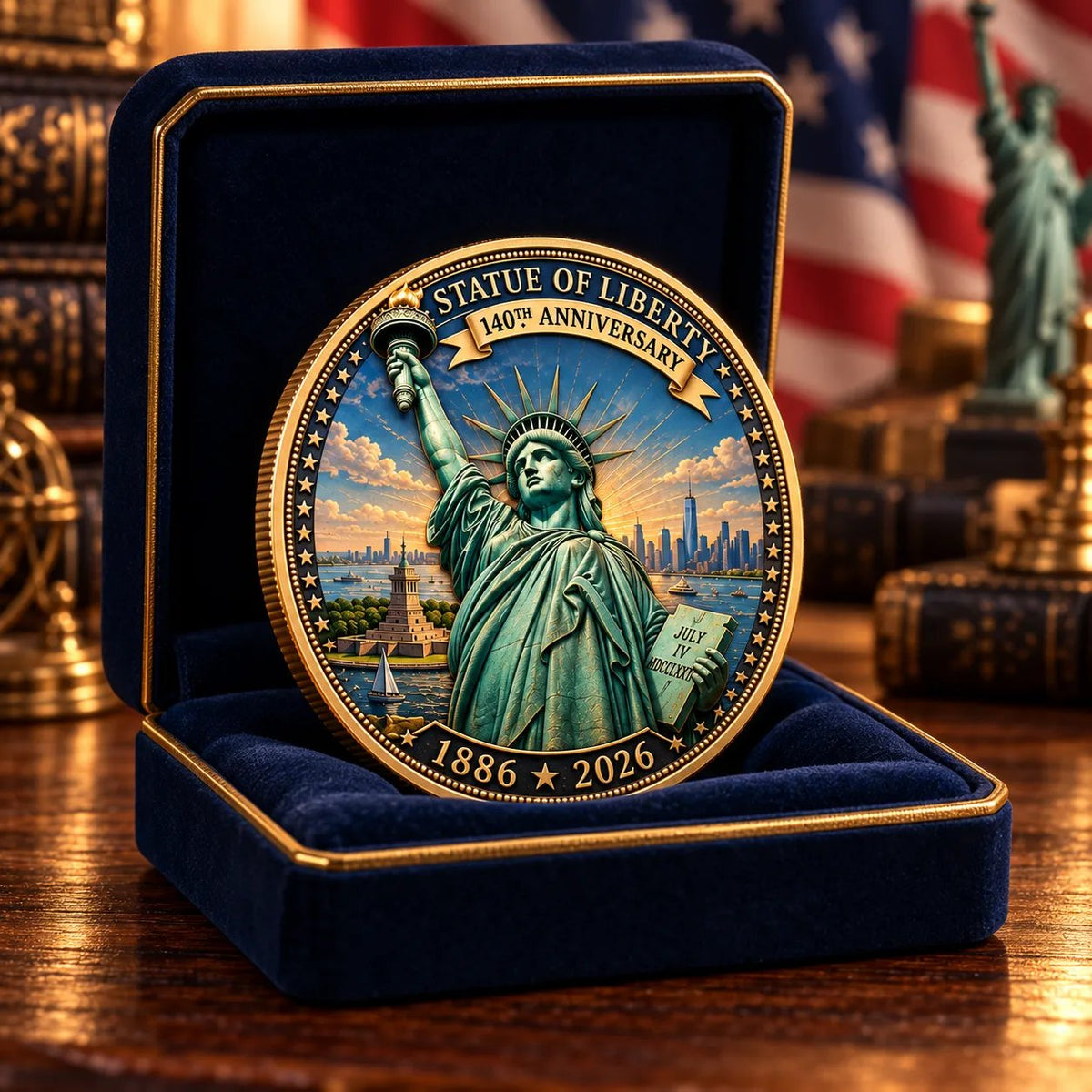 ⏳ Last Day 50% OFF – 🗽 Statue of Liberty 140th Anniversary Commemorative Coin | 1886–2026 American Heritage Keepsake 🇺🇸