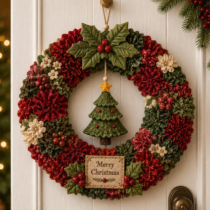 🔥49% Off Last Day 🔥🎄 3D Fabric Poke Wreath DIY Kit