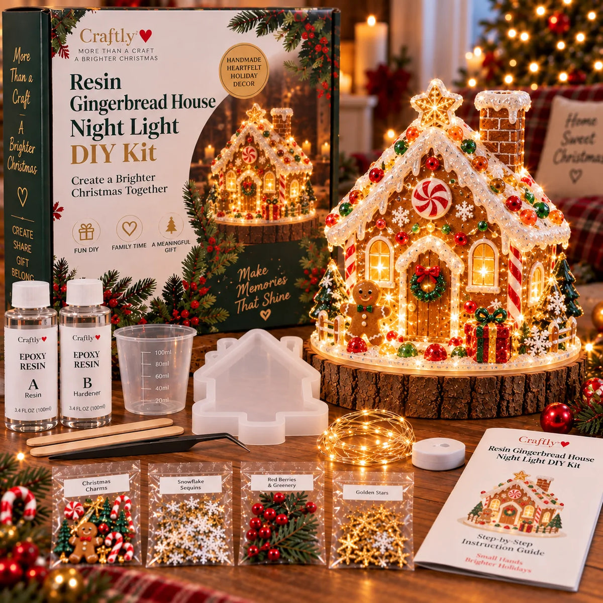 🎄 DIY Christmas Tree Night Light Kit 💕