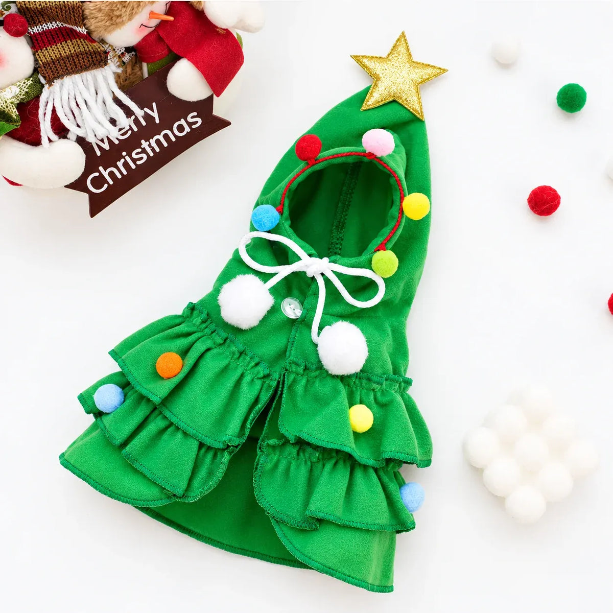 ⏰LAST DAY 50% OFF 🎄 Christmas Tree Dog Costume – Funny Holiday Pet Outfit 🐶🐱💕