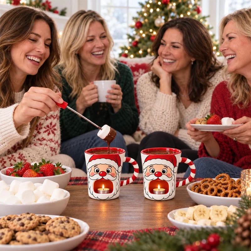 ⏰ LAST DAY 50% OFF - Santa Chocolate Fondue Mug