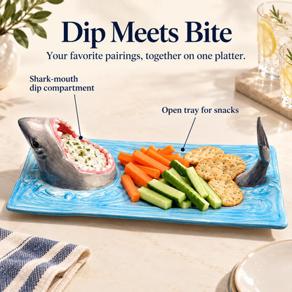 Hungry Shark Ceramic Plate