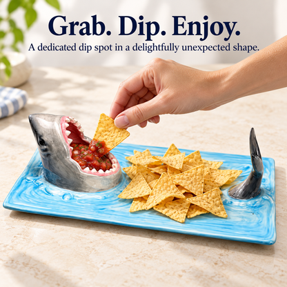 Hungry Shark Ceramic Plate