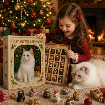 🐱🎄 24 Days of Christmas Cats Advent Calendar – 24 Collectible Festive Cat Surprises