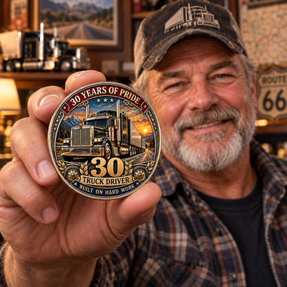 🚛 Truck Driver 30 Years of Pride Commemorative Challenge Coin