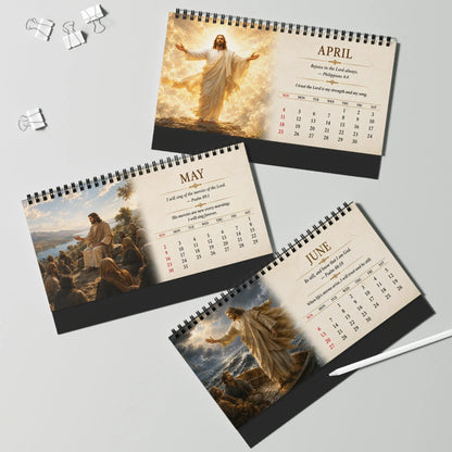 ⏳ Last Day50% OFF – ✝️ 2027 Christian Desk Calendar | Jesus-Inspired Daily Encouragement for Home, Office, Prayer Spaces & Meaningful Christian Gifts 📖✨