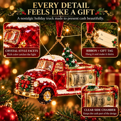 🎄 Christmas Cash Gift Ornament | 20 Crystal-Style Designs with Money Holder & Gift Tag 🎁
