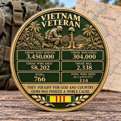 🎁Last Day 50% OFF - A Noble Cause — Vietnam Veteran Service & Sacrifice Commemorative Coin
