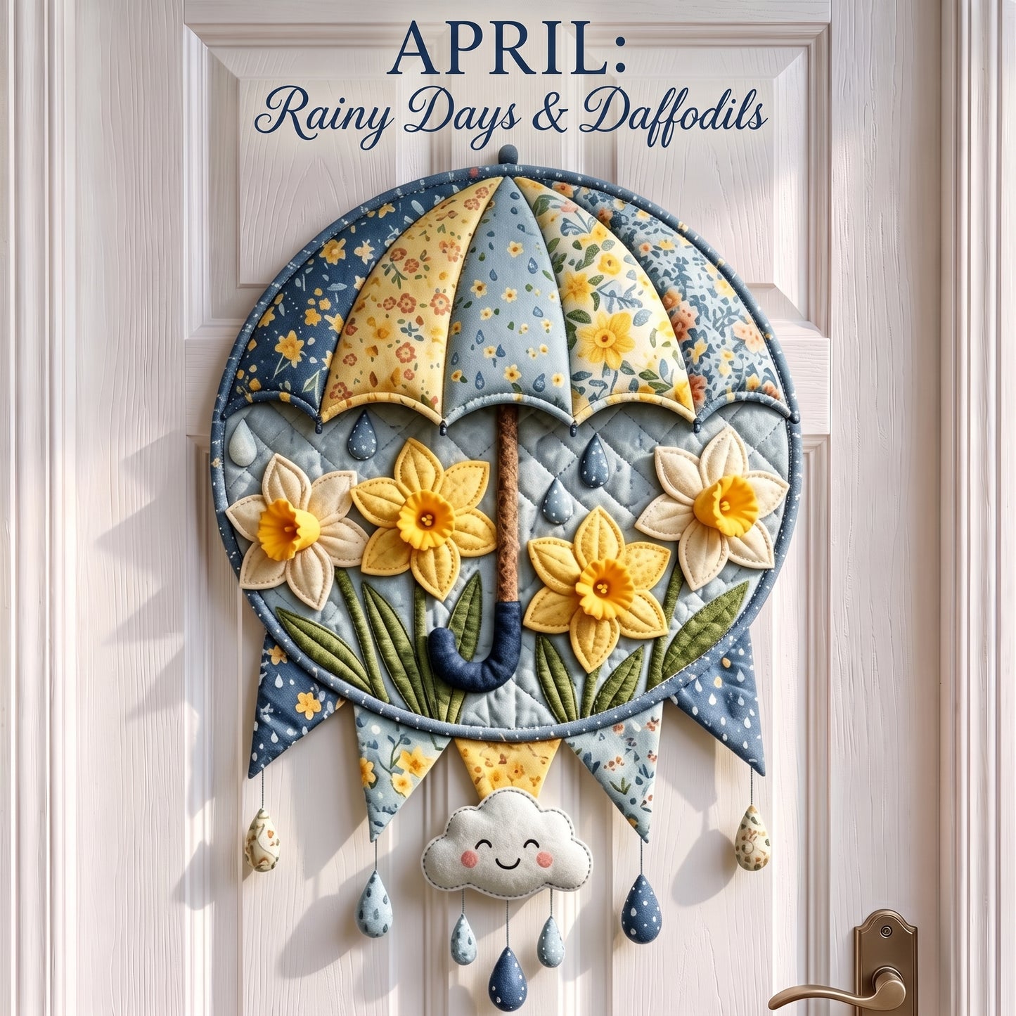 DIY Monthly Seasonal Door Hanger Kit 🎪 Farmhouse Fabric Wreath for Front Door, 12 Month Holiday Home Decor