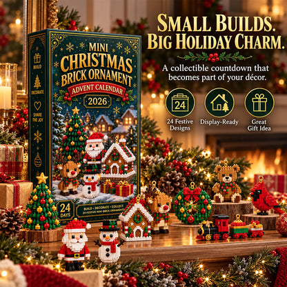 ⏳ 🎄 24-Day Mini Christmas Ornament Advent Calendar 🧱