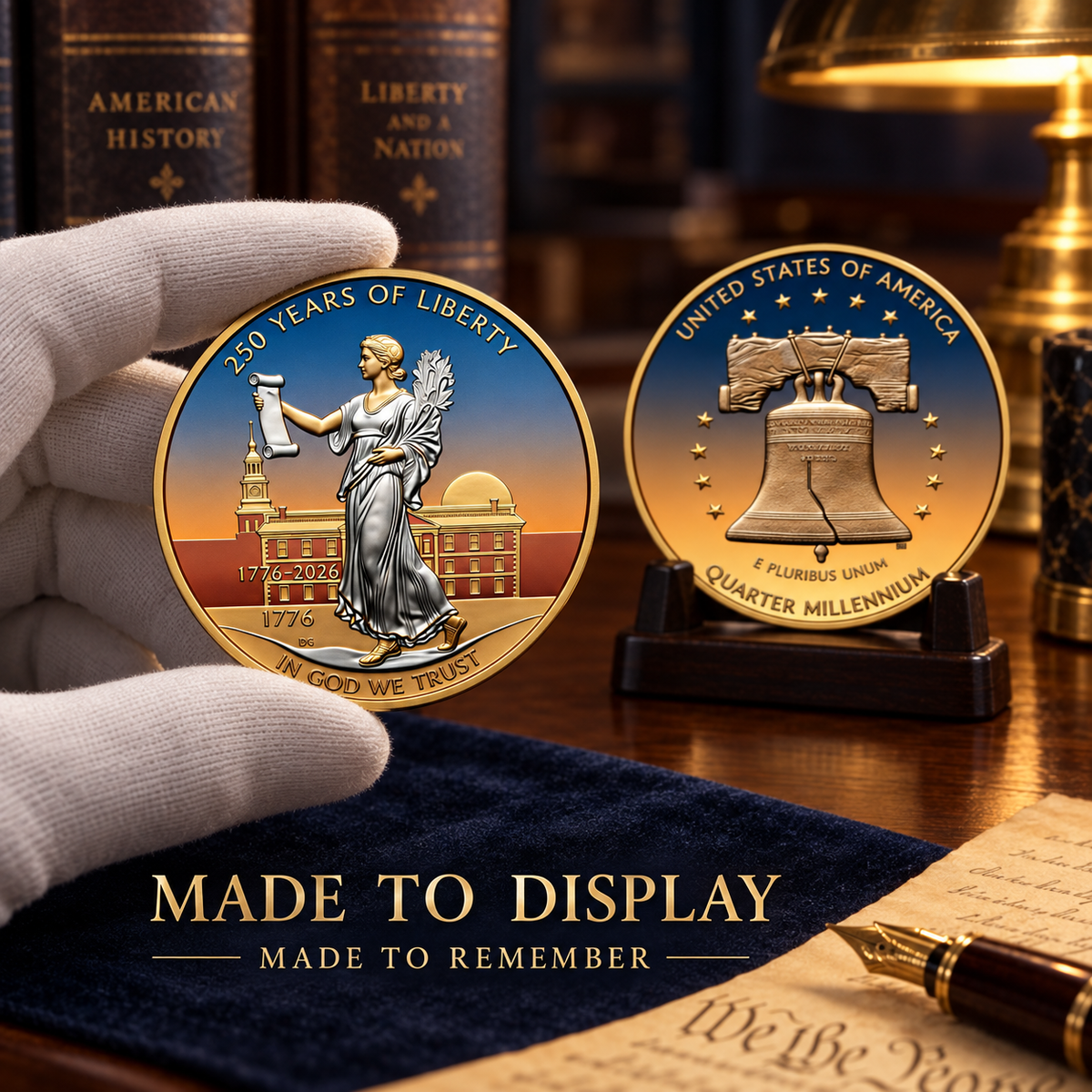 🎉🇺🇸 Limited Edition! 🔥 1776–2026: 250 Years of Liberty Commemorative Coin