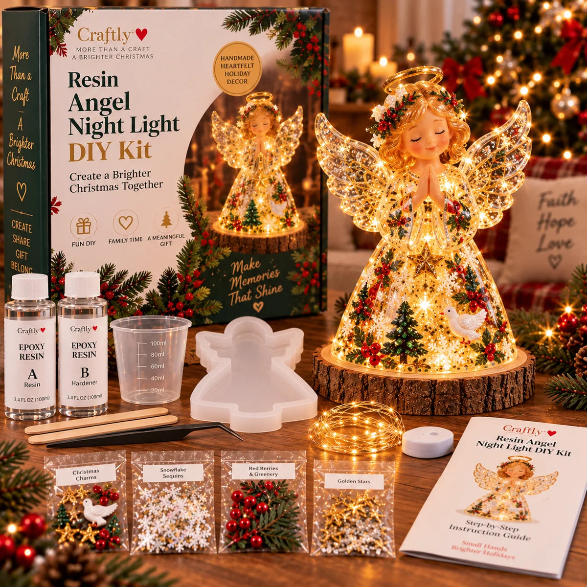 🎄 DIY Christmas Tree Night Light Kit 💕