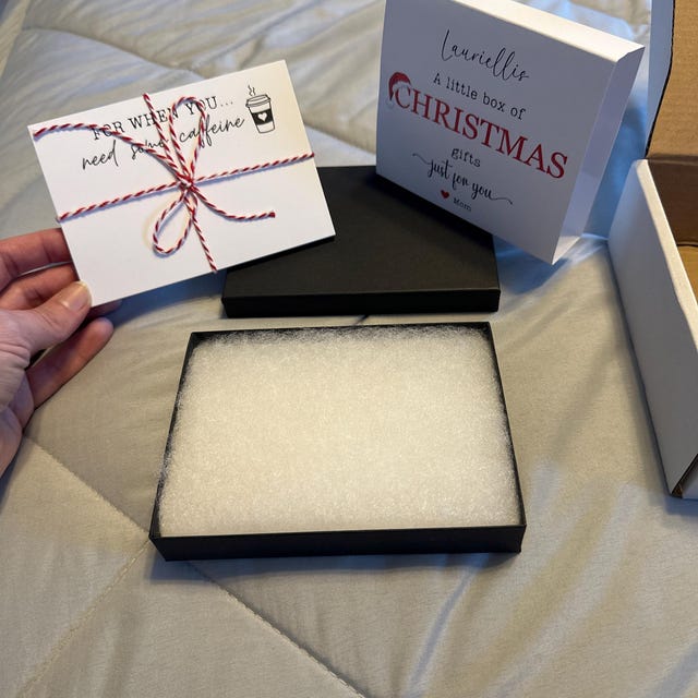 Personalized Christmas Gift Card Box