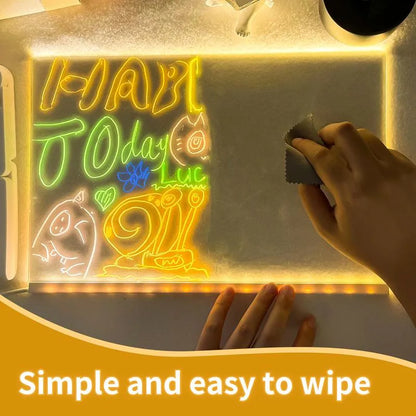 🎁Creative Rewritable Acrylic LED Message Board 🎨