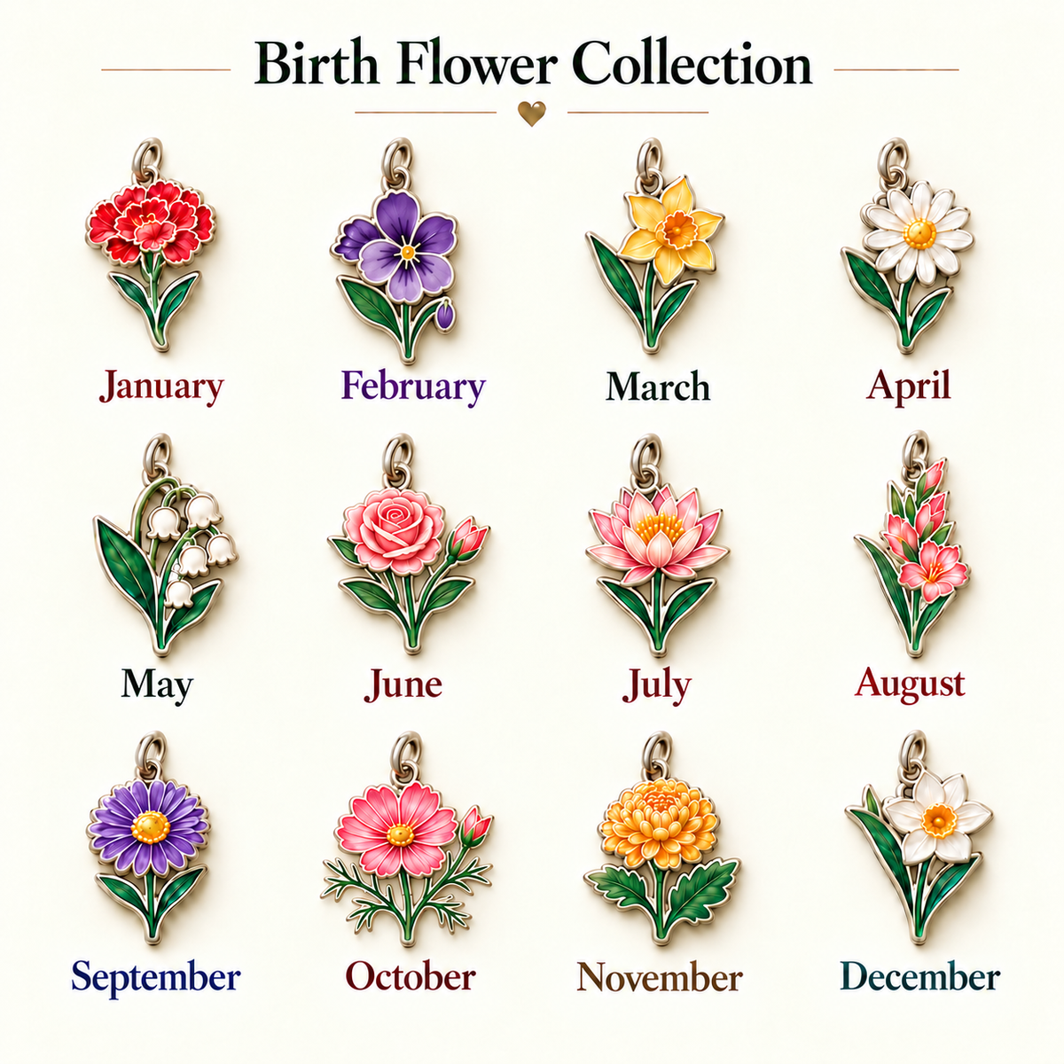 ⏳ Last Day 50% OFF —👼 Always By Your Side: Birth Month Angel & Flower Keychain + Keepsake Card 🌸