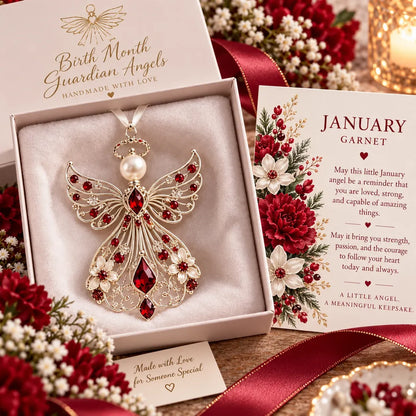 ⏳ Last Day 50% OFF – 👼 Birth Month Guardian Angel | 12 Birthstone-Inspired Keepsakes for Meaningful Gifts ✨