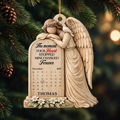 Personalized Memorial Angel Date Ornament
