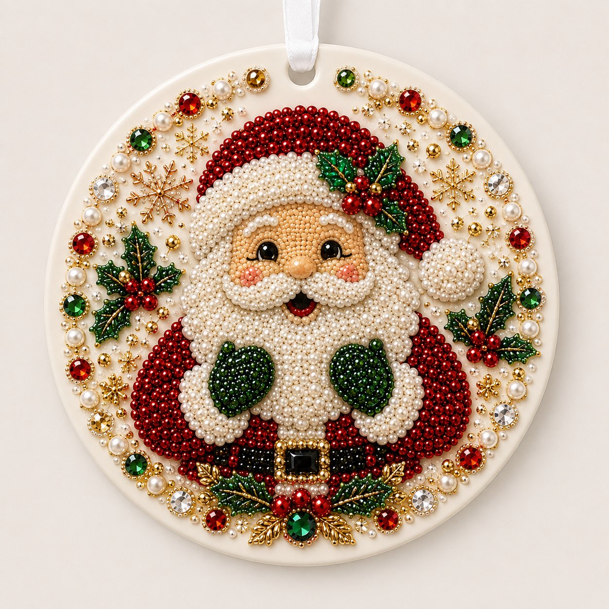 🔥Last Day 50% OFF-🌲✨ DIY Pearl & Gem Christmas Ornament Collection