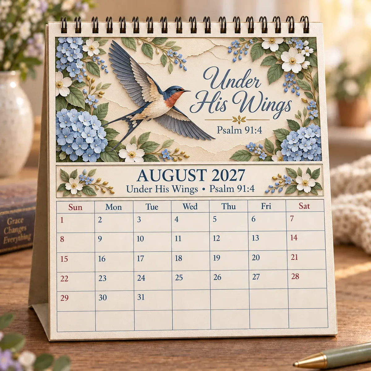 ✝️ Christian Calendar 2027 | 12 Scripture Designs with Nature Scenes