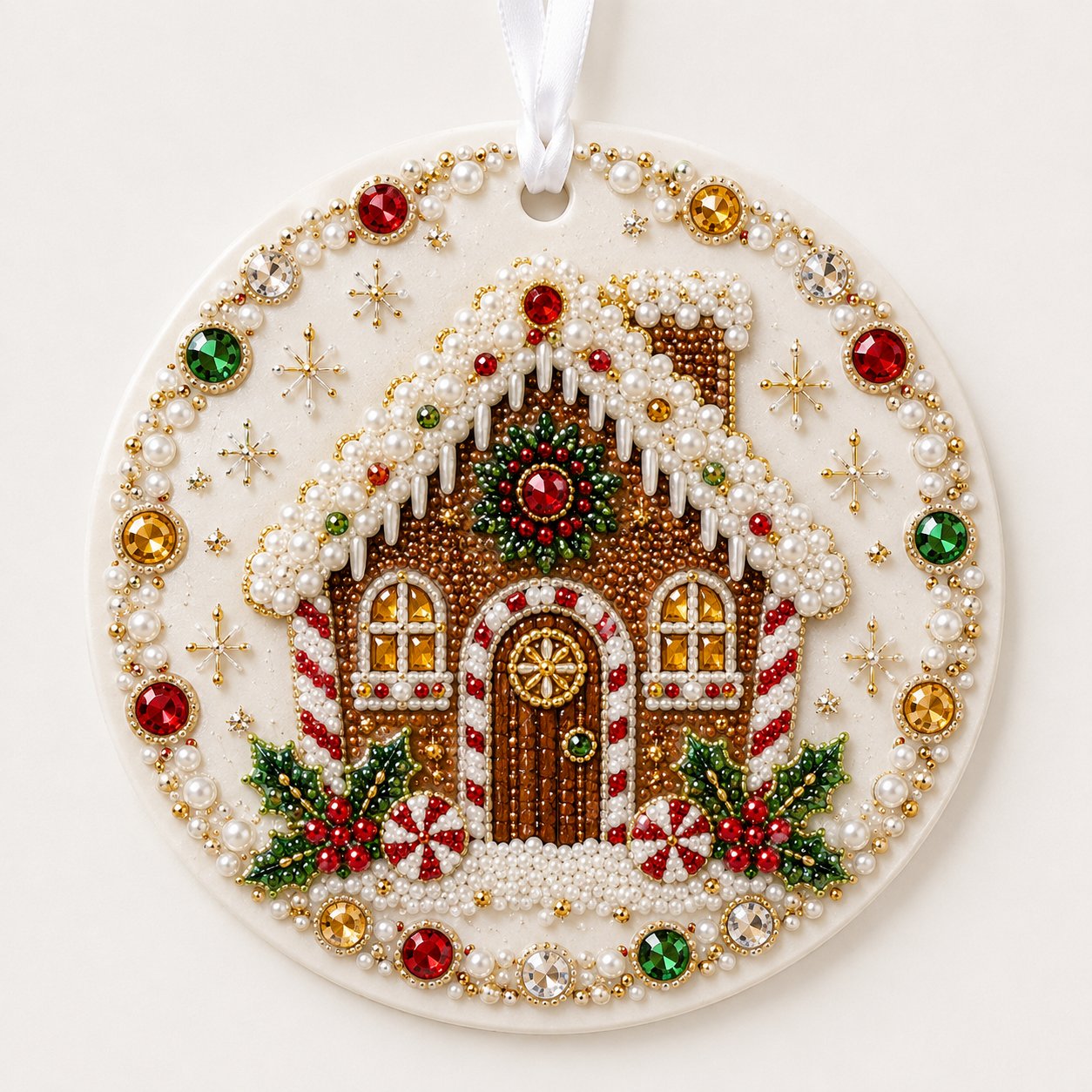 🔥Last Day 50% OFF-🌲✨ DIY Pearl & Gem Christmas Ornament Collection