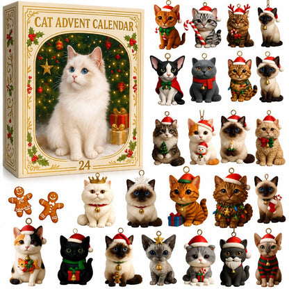 🐱🎄 24 Days of Christmas Cats Advent Calendar – 24 Collectible Festive Cat Surprises