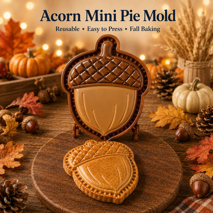 🍂 8-Design Fall Mini Pie Mold Collection | Reusable Embossed Molds for Shaping Detailed Owl, Fox, Turkey, Pumpkin, Acorn & More 🥧✨