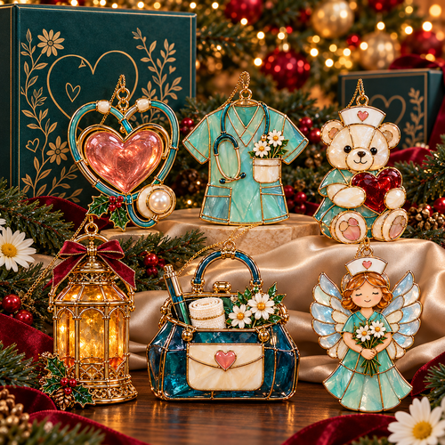 ✨ 2026 Nurse Thanksgiving Christmas Ornaments | 6-Piece Set
