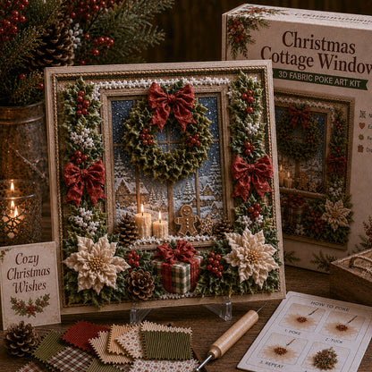 🔥Last Day 50% Off 🎁 3D-kerststof-poke-art-set