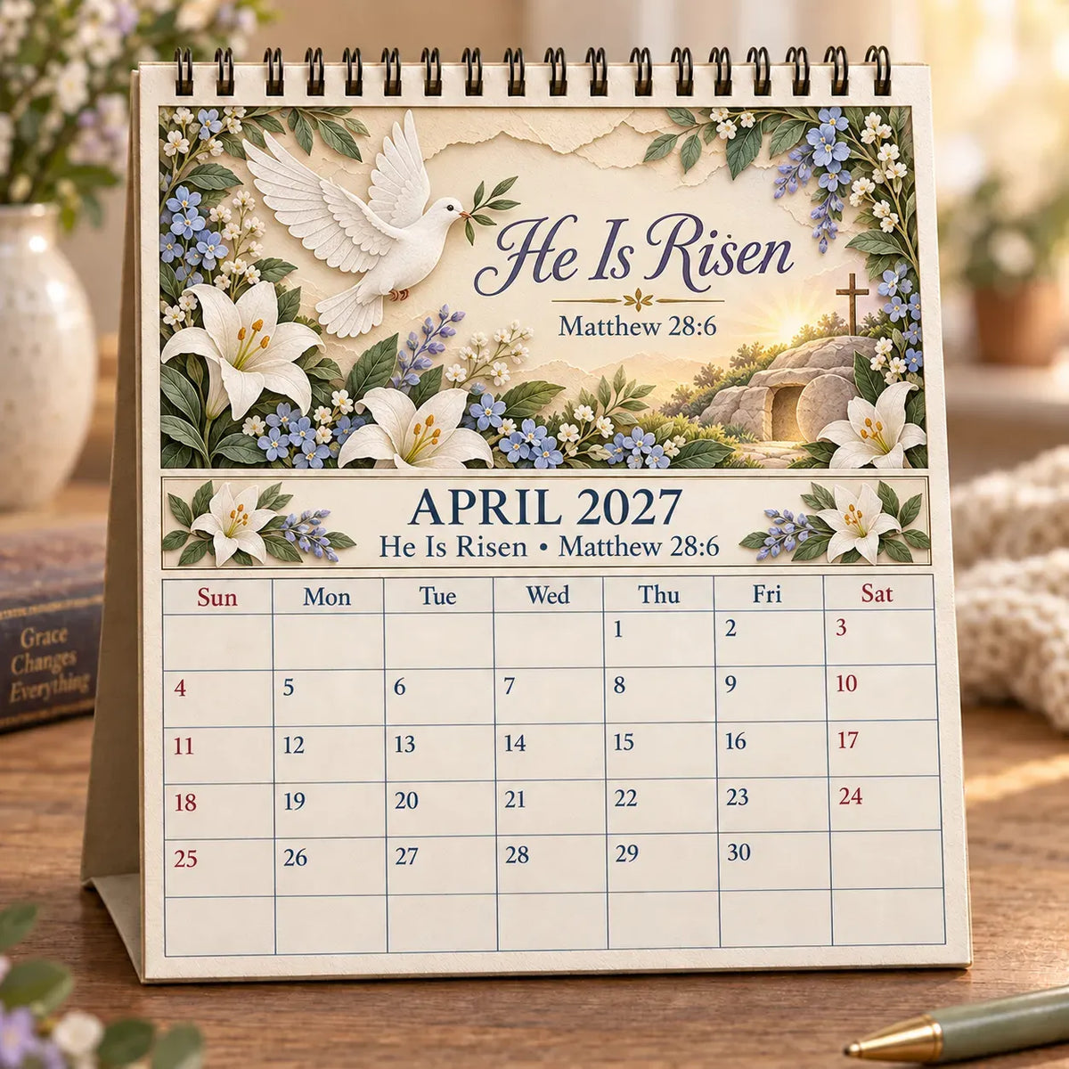 ✝️ Christian Calendar 2027 | 12 Scripture Designs with Nature Scenes