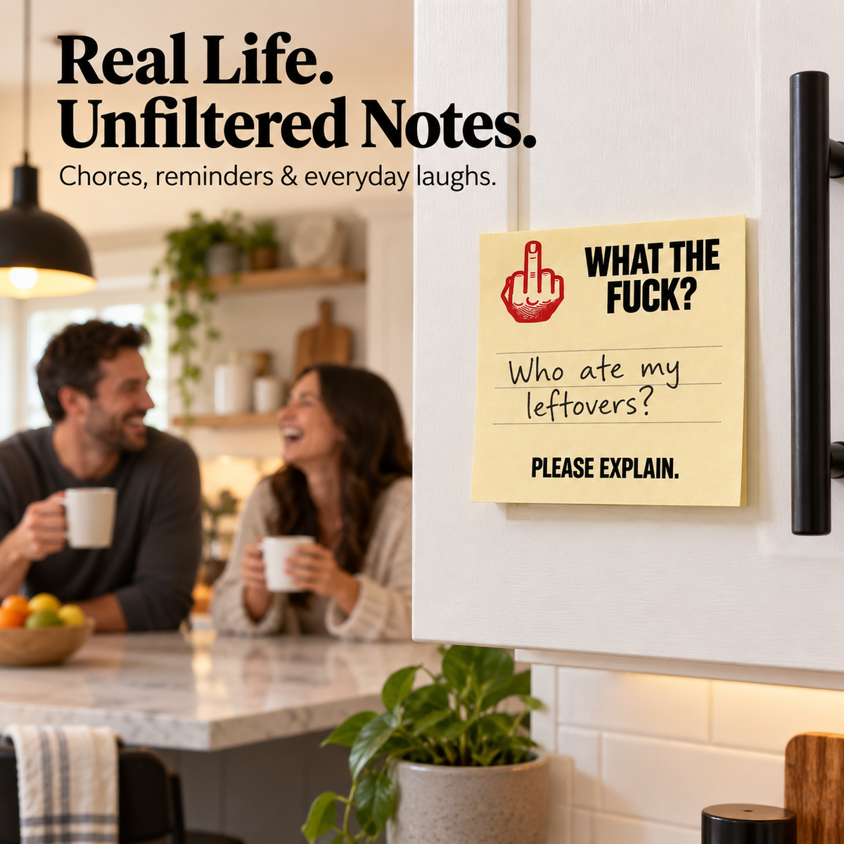 The "Honest Mood" Sticky Note Bundle (4-Pack) 🖕 | Hilarious Office Gag Gift