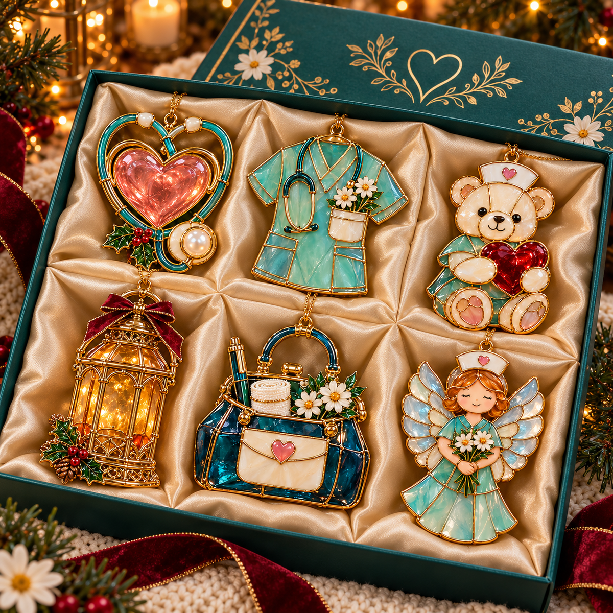 ✨ 2026 Nurse Thanksgiving Christmas Ornaments | 6-Piece Set