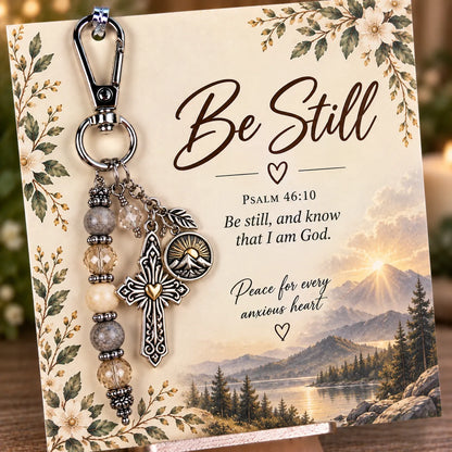✝️ Carry Your Faith With You - Christian Scripture & Prayer Keepsake Keychain