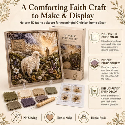 🔥HOT SALE🔥 Last Day 49% OFF - ✝️3D Christian Fabric Poke Art Kit(📦Buy 2 Free Shipping)