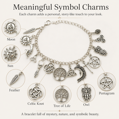 🔥Last Day 50% OFF🌙Vintage Witchy Charm Bracelet