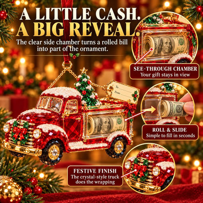 🎄 Christmas Cash Gift Ornament | 20 Crystal-Style Designs with Money Holder & Gift Tag 🎁