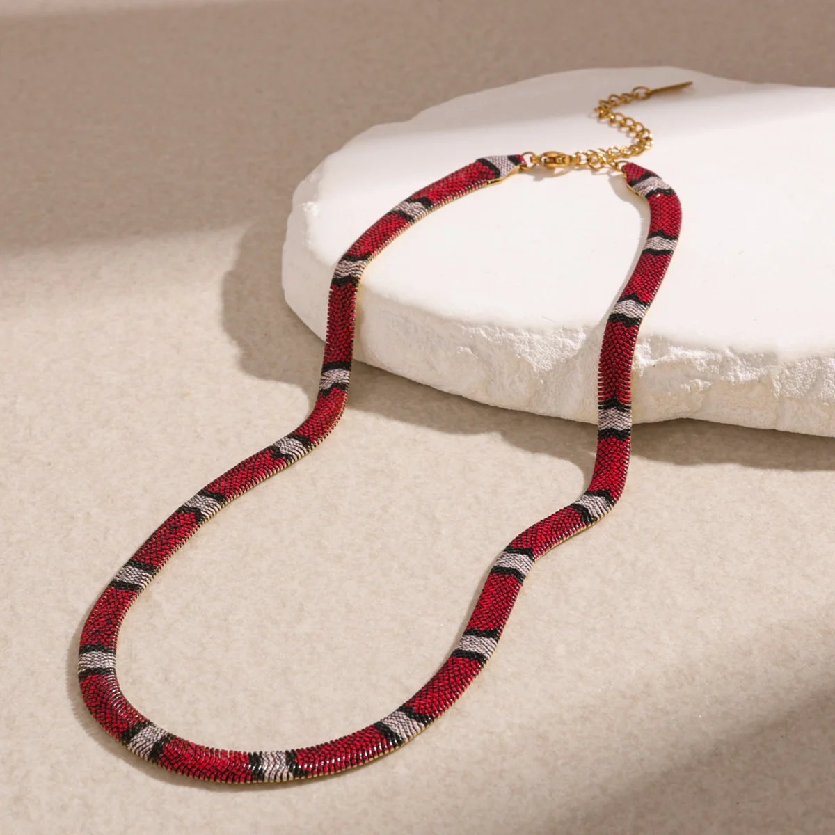 🐍Serpent Statement Necklace – A Symbol of Mystery & Power✨