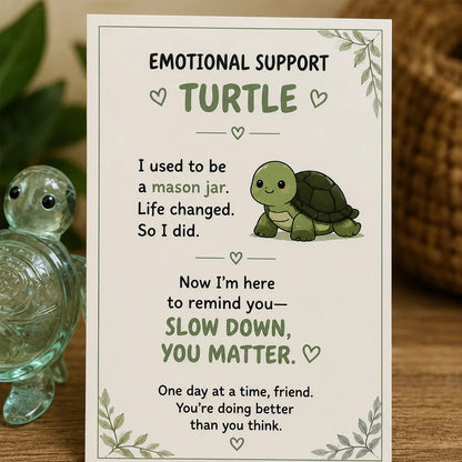 💌 Emotional Support Glass Animal Gift Set | 7 Meaningful Designs with Encouragement Card & Gift-Ready Packaging ✨