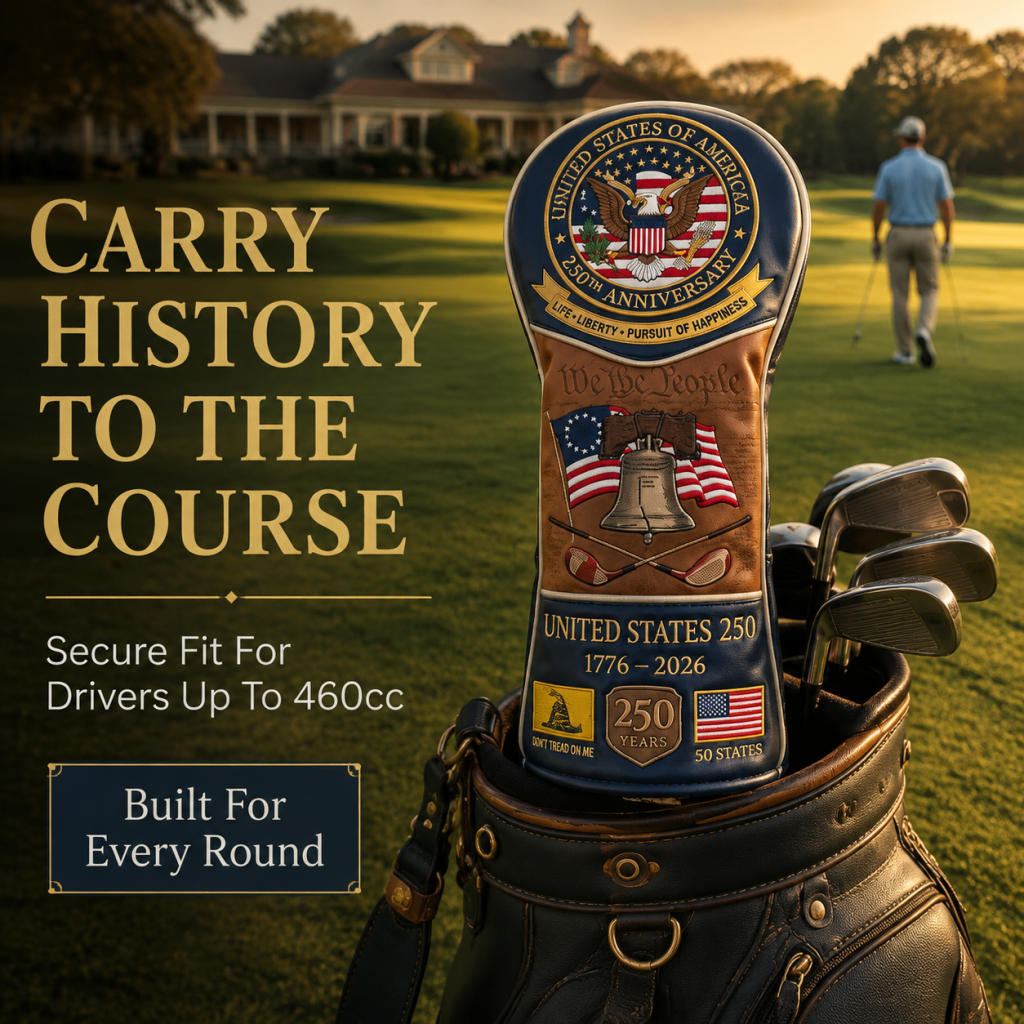 🎖️ Last Day Promo: 49% OFF ⛳️|🇺🇸 United States 250th Anniversary Elite Leather Golf Head Cover