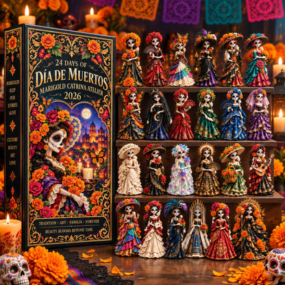 Pueblo del Día de Muertos 2026 – 24-Day Day of the Dead Collectible Countdown Calendar with 24 Unique Miniatures