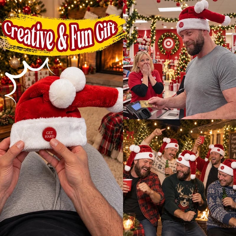 🎅 Funny Moving & Singing Santa Hat – Fun Christmas Party Accessory