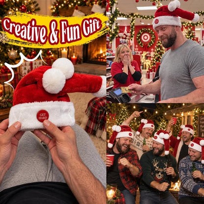 🎅 Funny Moving & Singing Santa Hat – Fun Christmas Party Accessory