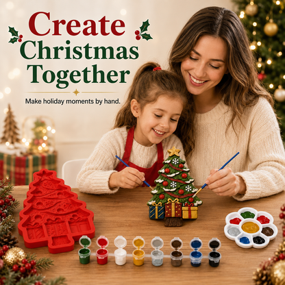 🎄 3D Embossed Christmas Tree Reusable Casting Mold & DIY Craft ✨